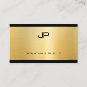 Elegant Gold Look Modern Luxury Template Trendy Business Card