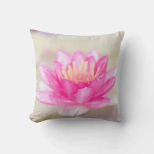 Elegant Gold Lotus, Yoga Throw Pillow
