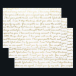 Elegant Gold Love Modern Script Typography Wedding Wrapping Paper Sheet<br><div class="desc">Wedding gift-giving in a faux gold modern I Love You typography script makes an awesome presentation. Ideal for newlyweds,  bridal showers,  wedding showers,  new homes,  engagement showers,  and more.</div>