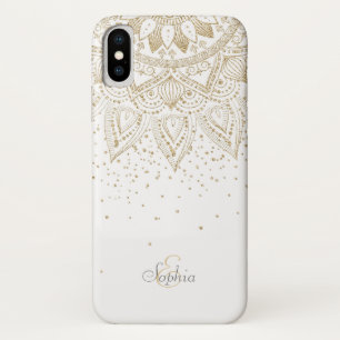 Elegant Gold Mandala Confetti Design Case-Mate iPhone Case