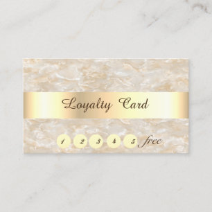 Elegant ,Gold,  Marble, Confetti  Loyalty Card