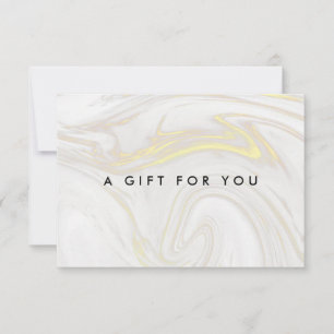 Elegant Gold Marble Gift Certificate