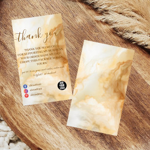 Elegant Gold Marble Professional Thank You Card