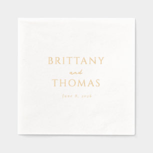 Elegant Gold Minimalist Foil Napkins