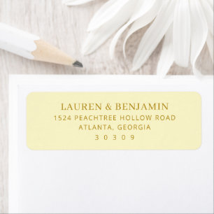Elegant Gold Minimalist Name & Location