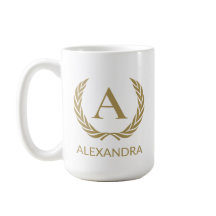 Elegant gold monogram and name