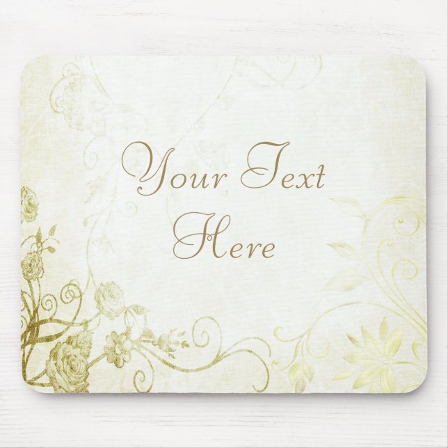 Elegant Gold Mouse Pad (Front)