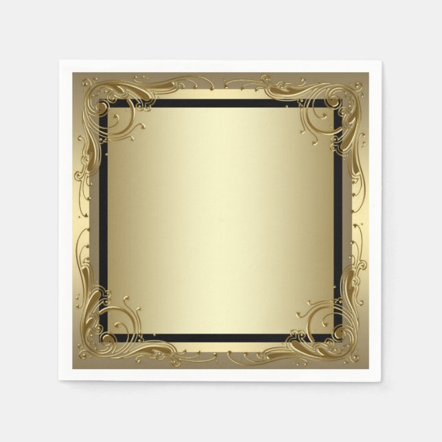 Elegant Gold Napkin (Front)