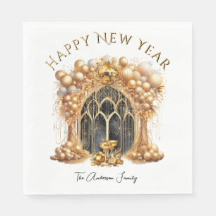 Elegant & Gold New Years Eve Party Napkin