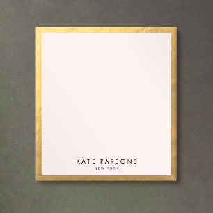 Elegant Gold Notepad