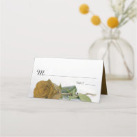 Elegant Gold Ochre Rose Wedding Write-In