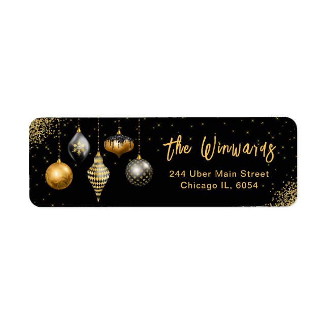 Elegant Gold Ornament Christmas (Devant)