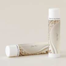 Elegant Gold Ornate Floral Lip Balm