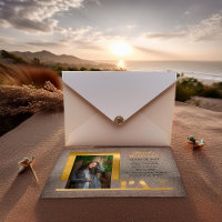 Elegant Gold PA Caduceus Photo Graduation