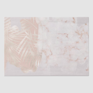 Elegant Gold Palm Leaf Marble Gift Tissue Paper