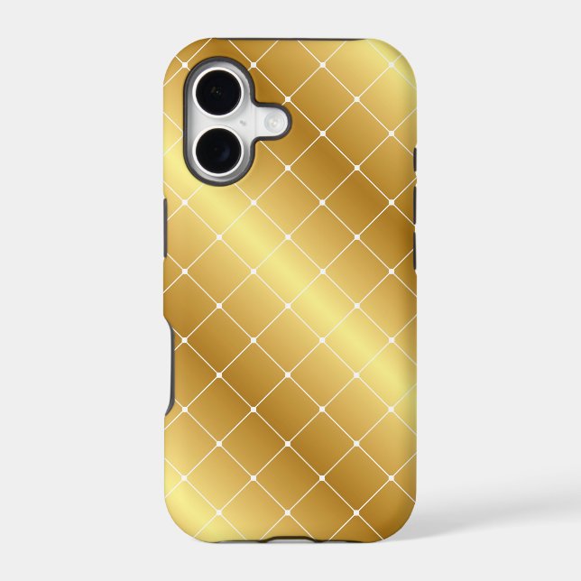 Elegant Gold Pattern iPhone Case (Back)