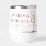 Elegant Gold Pearls and Prosecco Bridal Shower<br><div class="desc">Elevate your bridal shower with our Elegant Gold Pearls and Prosecco Thermal Wine Tumbler, the epitome of sophistication and practicality. Crafted with double-wall insulation, this tumbler keeps your favourite wine or cocktail at the perfect temperature while adorned with shimmering gold accents and delicate pearls for a touch of elegance. Whether...</div>