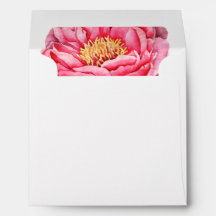 Elegant Gold & Peonies Floral Wedding Liner