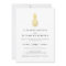 Elegant Gold Pineapple Wedding Invitation