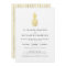 Elegant Gold Pineapple Wedding Invitation