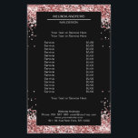 Elegant Gold Pink both sides Flyer<br><div class="desc">An elegant and refined design with a digital image made of silver-lilac glass. Note: The production process does not use a real film,  only the colour is printed thoroughly. Add your data,  logo,  company details and pictures in minutes.</div>