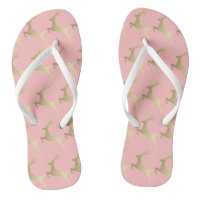 Elegant Gold Pink Christmas Reindeer Pattern