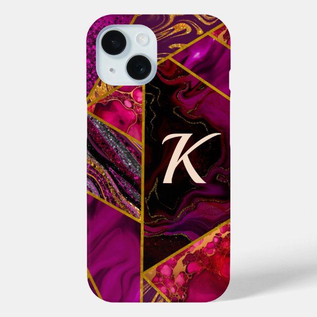 Elegant gold pink purple glitter girly  Case-Mate iPhone case (Back)