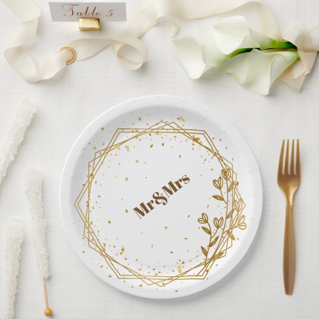 Elegant gold plate  (Wedding)