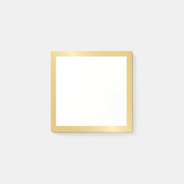 Elegant Gold Post-it Notes (Front)