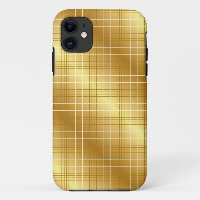 Elegant Gold Print iPhone Case (Back)