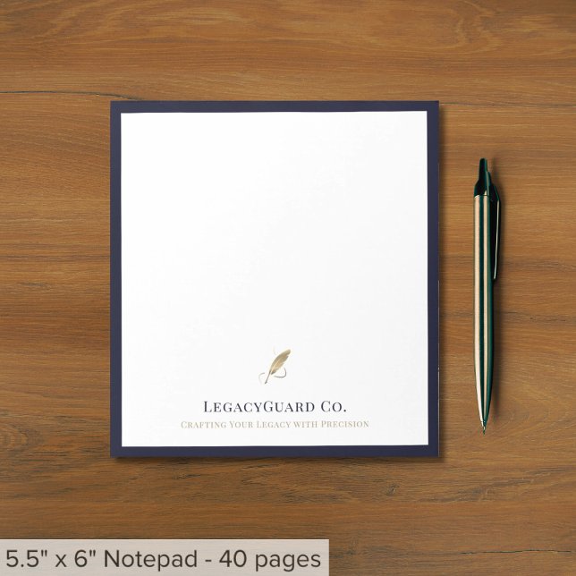 Elegant Gold Quill Notepad (Creator Uploaded)
