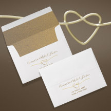 Elegant Gold Rope Heart Wedding