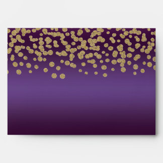Elegant Gold  & Royal Purple Envelopes