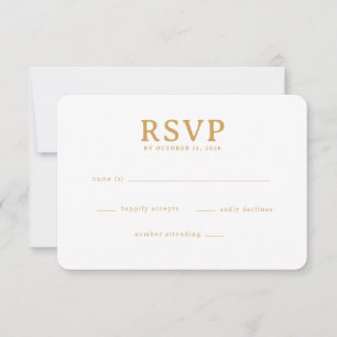 Elegant Gold RSVP Card