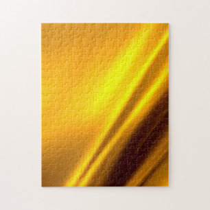 Elegant Gold Satin Faux Texture Look Jigsaw Puzzle