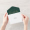 Elegant Gold Script Emerald Green Wedding