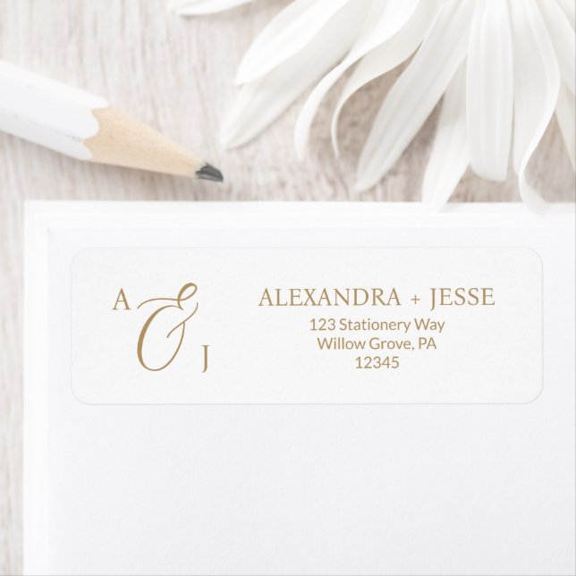 Elegant Gold Script Monogram (Insitu)