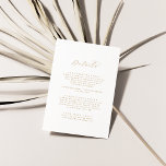 Elegant Gold Script Wedding Details Enclosure Card<br><div class="desc">This elegant gold script wedding details enclosure card is perfect for a simple wedding. The minimalist gold and white design features fancy romantic typography with modern glam style. Customizable in any colour. Keep the design minimal and classy,  as is,  or personalize it by adding your own graphics and artwork.</div>