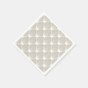 Elegant Gold Shell Pattern Napkin