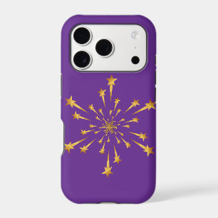 Elegant Gold Shooting Star Snowflake Fireworks