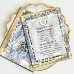 Elegant Gold Silver Holograph Unique Glitter Flyer<br><div class="desc">Elegant Gold Silver Holograph Unique Glitter Flyer.</div>