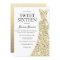 Elegant Gold Sparkle Dress Sweet 16 Invite