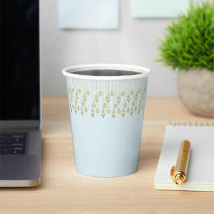 Elegant Gold Star Paper Cups
