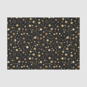Elegant gold star tiled pattern  tissue paper