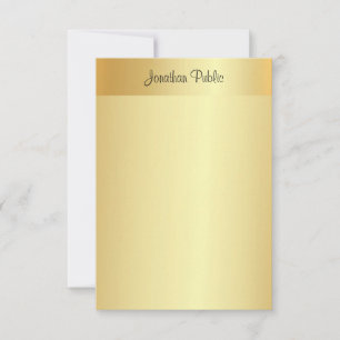 Elegant Gold Template Handwritten Script Name