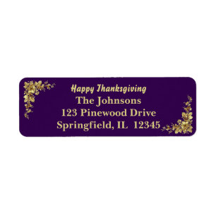 Elegant Gold Thanksgiving