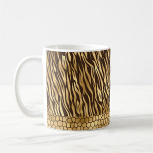 Elegant Gold Tiger Giraffe Pretty Luxury Coffee Mug
