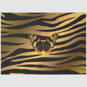 Elegant Gold Tiger Tissue Paper
