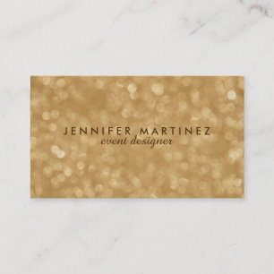 Elegant Gold Tones Glitter & Sparkles Business Card