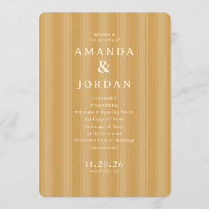 Elegant Gold Vertical Stripes Program